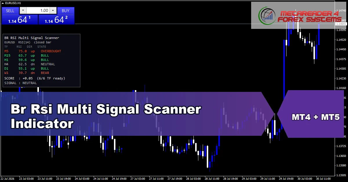 Br Rsi Multi Signal Scanner Indicator - MT4 and MT5 indicator featured image