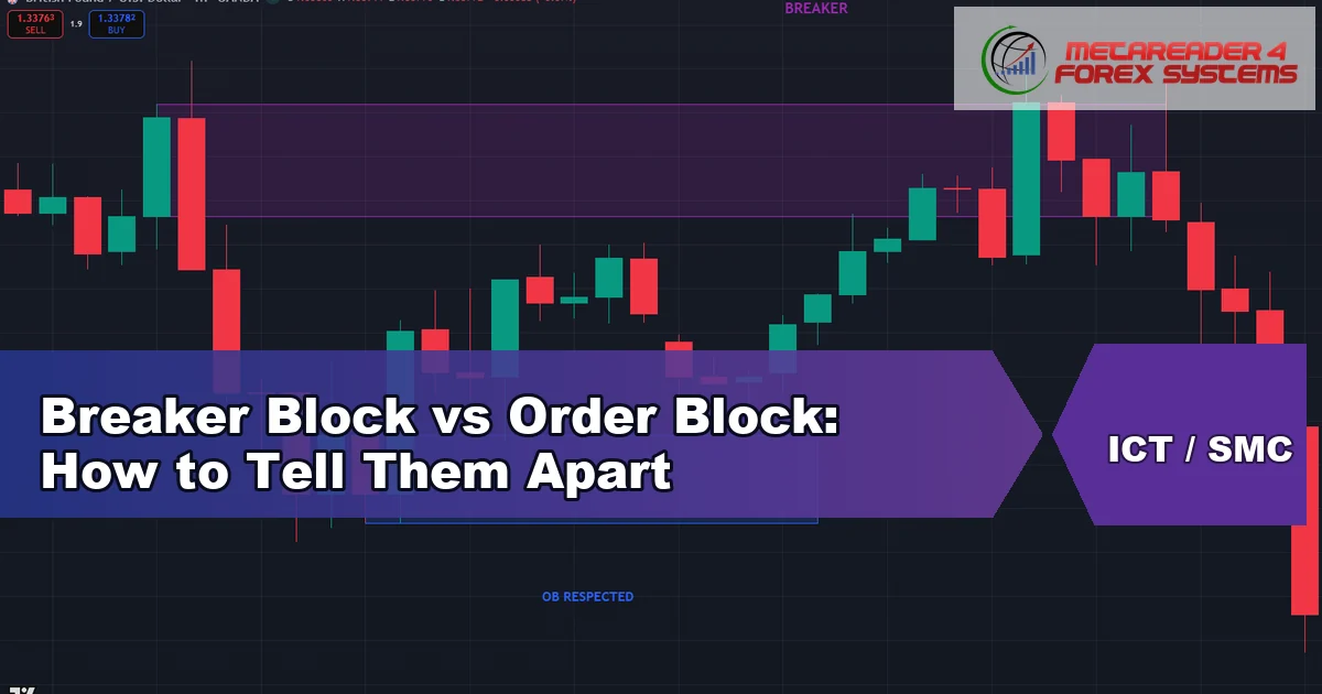 breaker block vs order block - Breaker Block vs Order Block: How to Tell Them Apart featured image