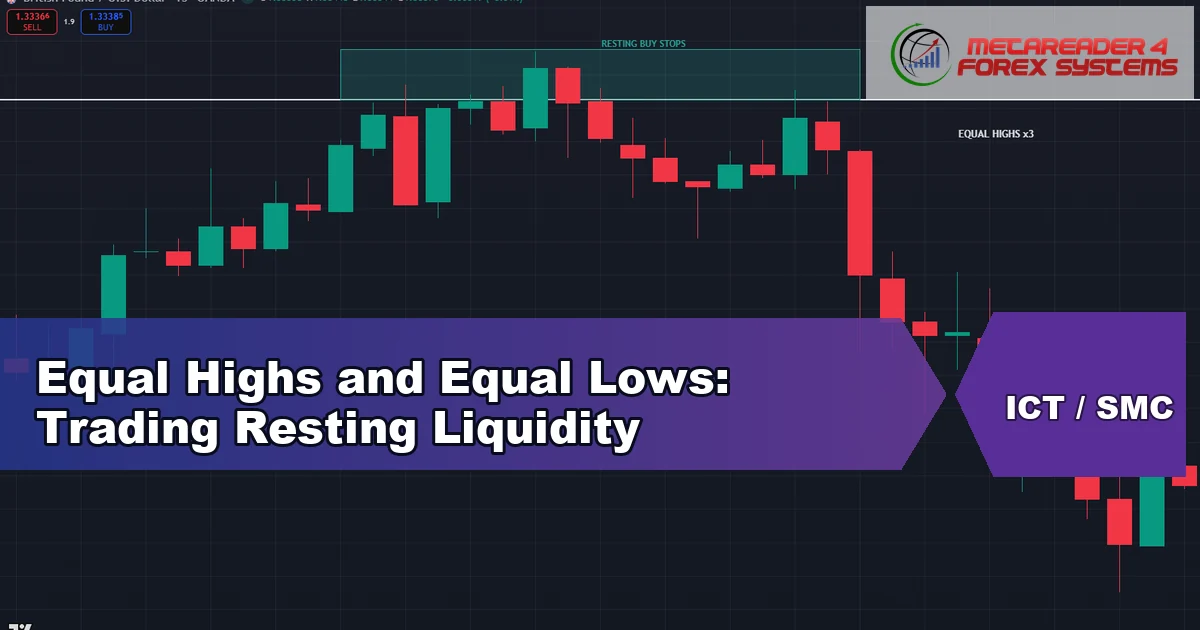 equal highs and equal lows - Equal Highs and Equal Lows: Trading Resting Liquidity featured image