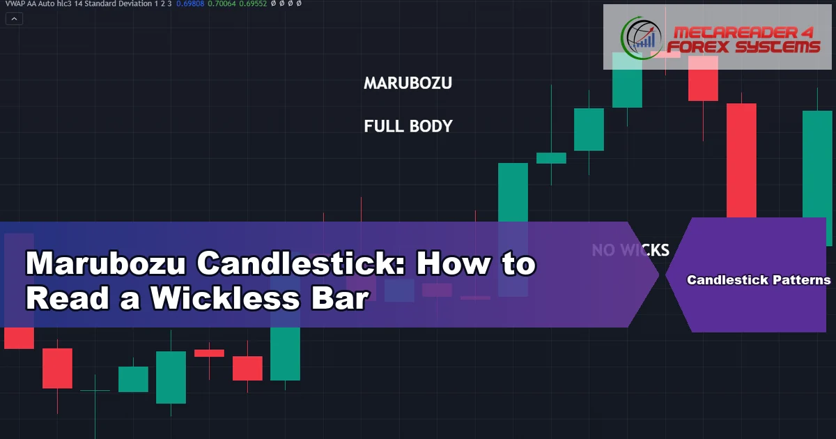 marubozu candlestick - Marubozu Candlestick: How to Read a Wickless Bar featured image