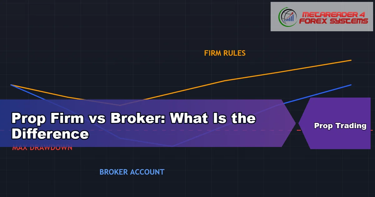 prop firm vs broker - Prop Firm vs Broker: What Is the Difference featured image
