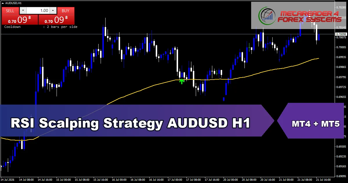 RSI Scalping Strategy for AUDUSD on H1 - featured chart