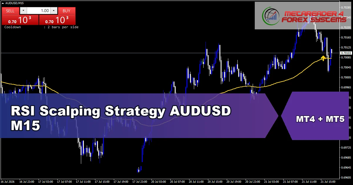 RSI Scalping Strategy for AUDUSD on M15 - featured chart
