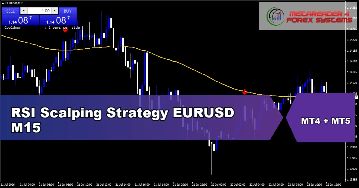 RSI Scalping Strategy for EURUSD on M15 - featured chart