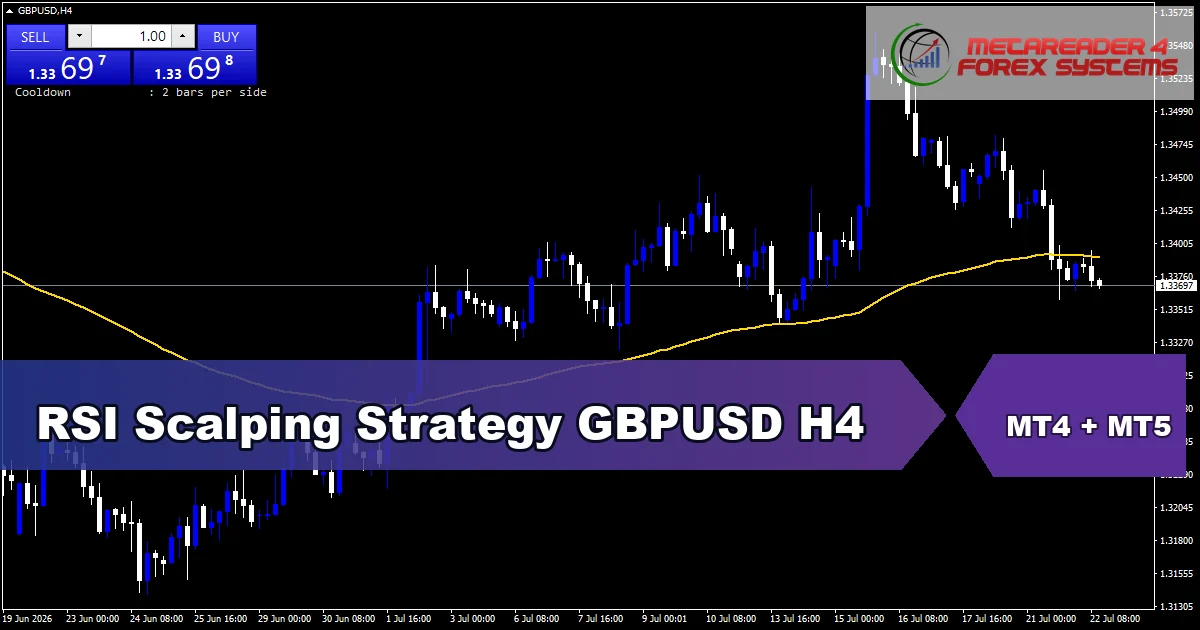 RSI Scalping Strategy for GBPUSD on H4 - featured chart