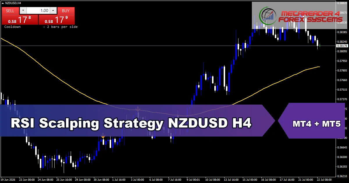 RSI Scalping Strategy for NZDUSD on H4 - featured chart