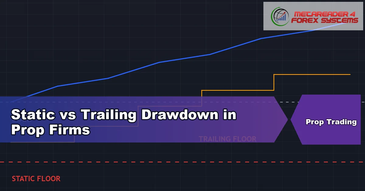 static vs trailing drawdown - Static vs Trailing Drawdown in Prop Firms featured image