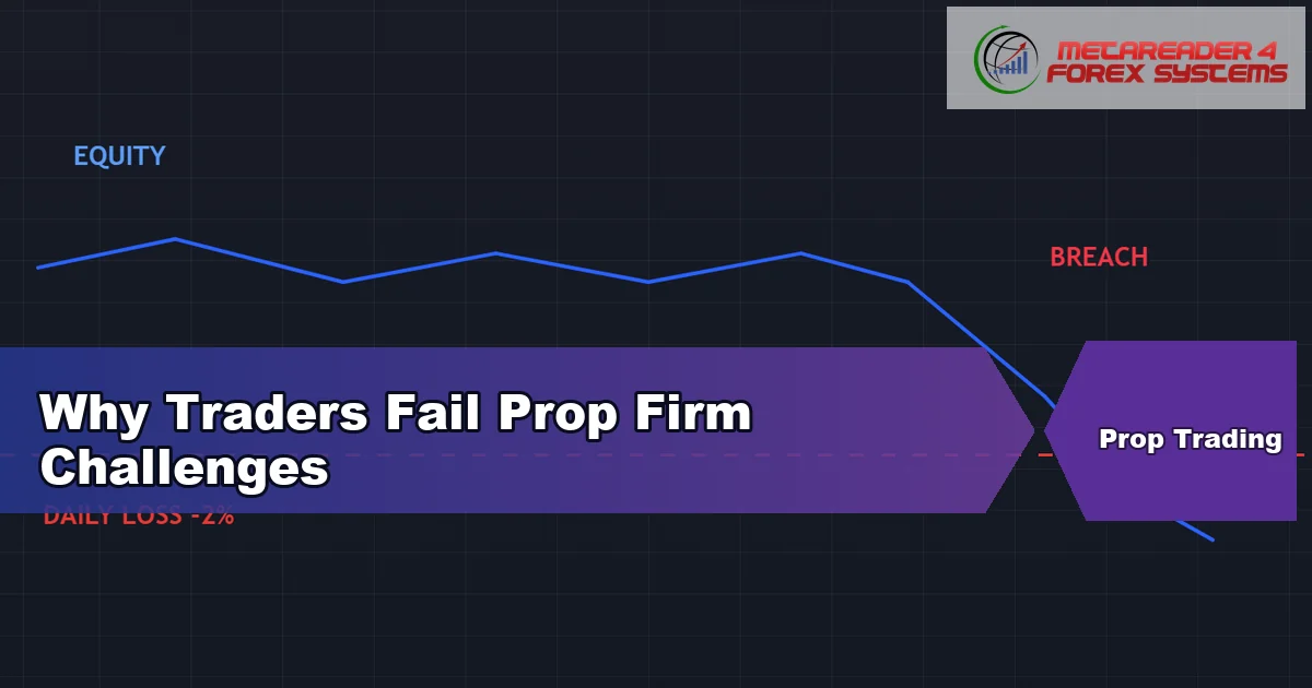 why traders fail prop firm challenges - Why Traders Fail Prop Firm Challenges featured image
