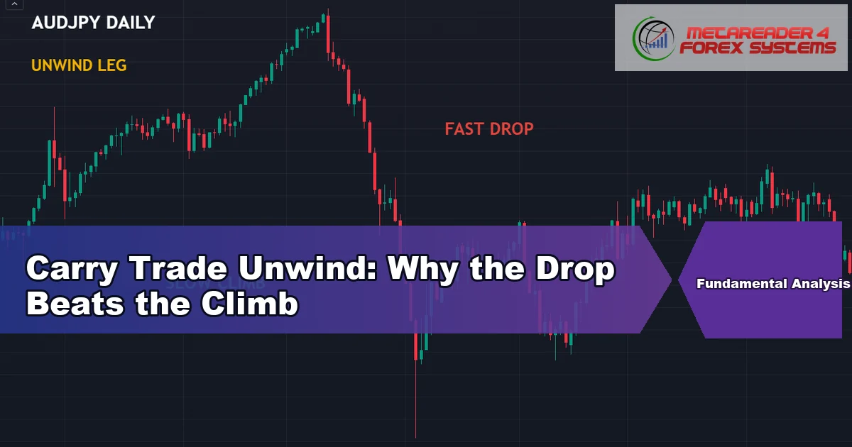 carry trade unwind - Carry Trade Unwind: Why the Drop Beats the Climb featured image