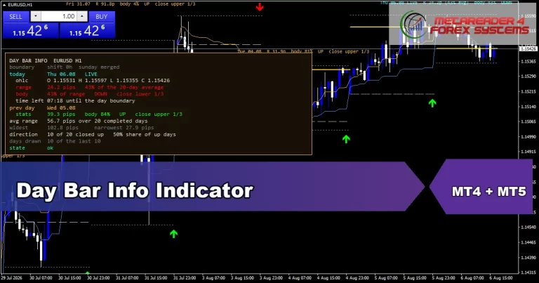 Day Bar Info Indicator - MT4 and MT5 indicator featured image