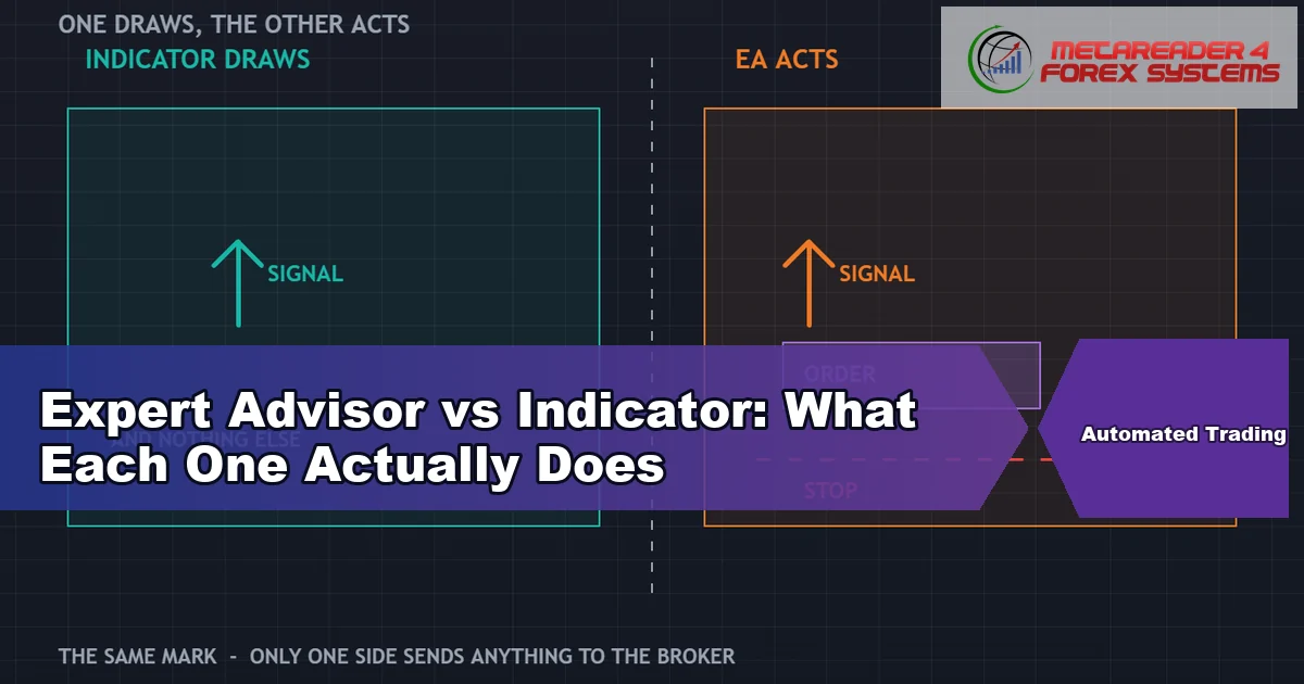 expert advisor vs indicator - Expert Advisor vs Indicator: What Each One Actually Does featured image