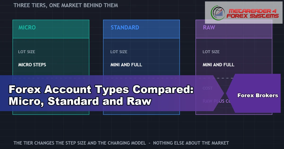 forex account types - Forex Account Types Compared: Micro, Standard and Raw featured image