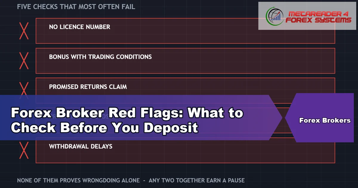 forex broker red flags - Forex Broker Red Flags: What to Check Before You Deposit featured image