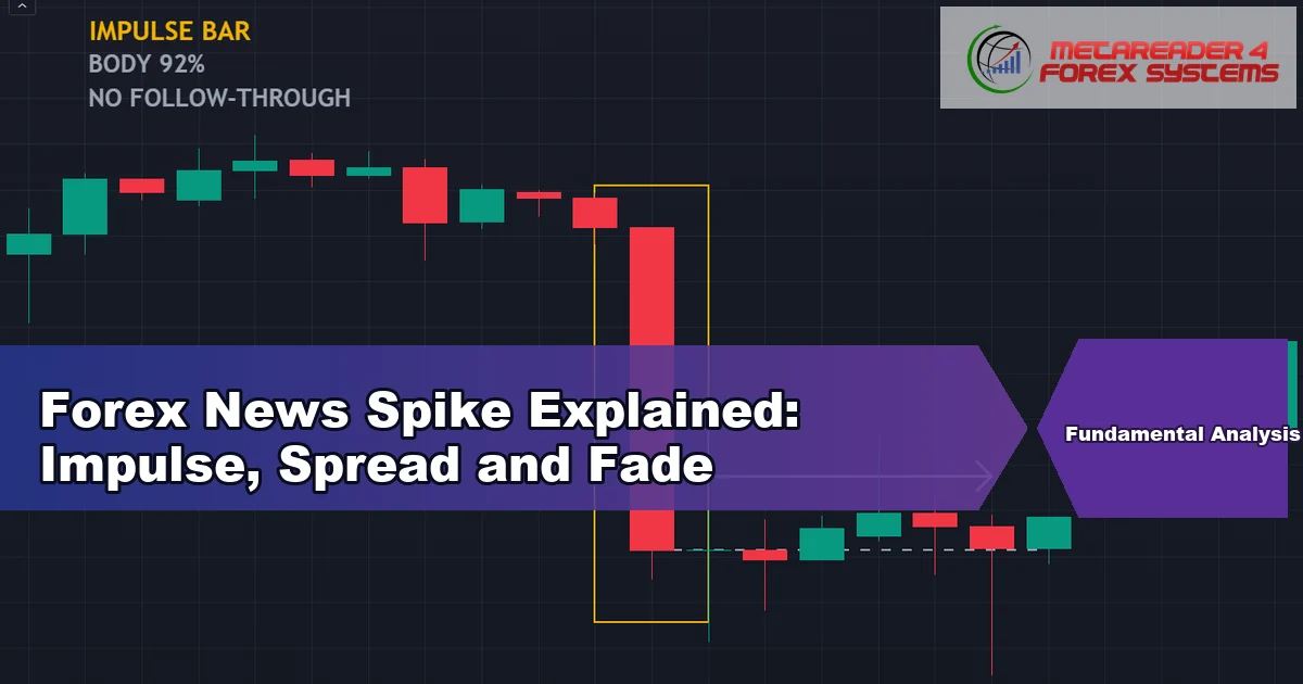 forex news spike - Forex News Spike Explained: Impulse, Spread and Fade featured image