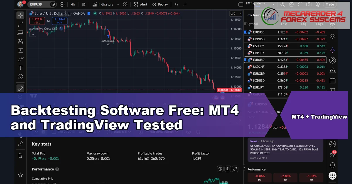 backtesting software free - Backtesting Software Free: MT4 and TradingView Tested