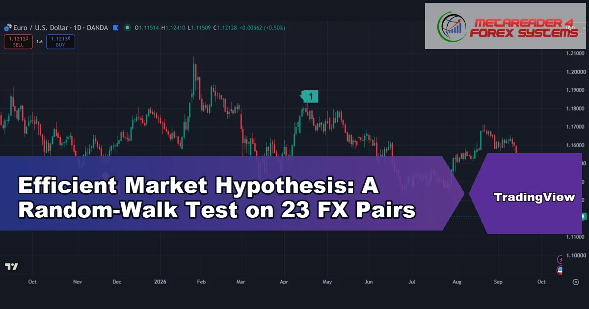 efficient market hypothesis - Efficient Market Hypothesis: A Random-Walk Test on 23 FX Pairs