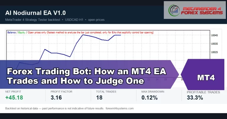 forex trading bot - Forex Trading Bot: How an MT4 EA Trades and How to Judge One